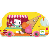 Djeco 16PC Silhouette Puzzle - Ice Cream Truck