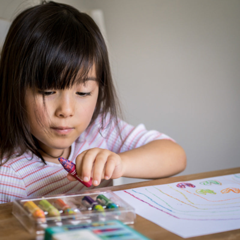 Djeco 6 Multicoloured Flower Crayons