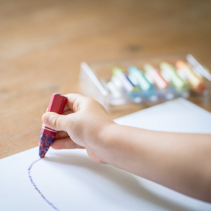 Djeco 6 Multicoloured Flower Crayons