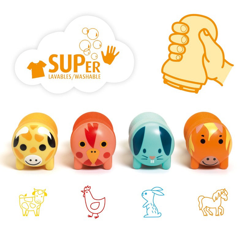 Djeco Stamps - Farm Animal