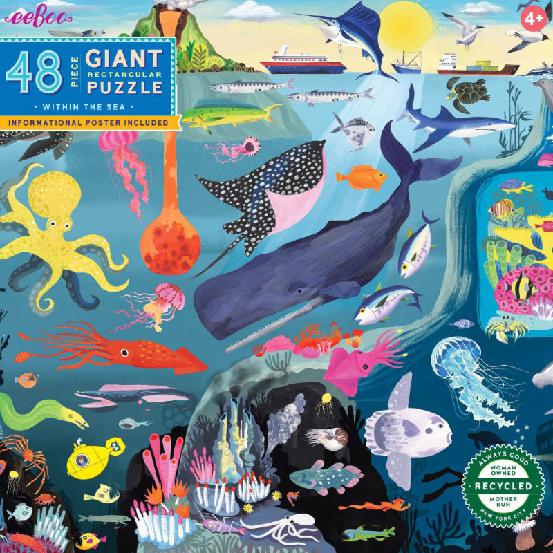 EeBoo 48 PC Puzzle – Within the Sea