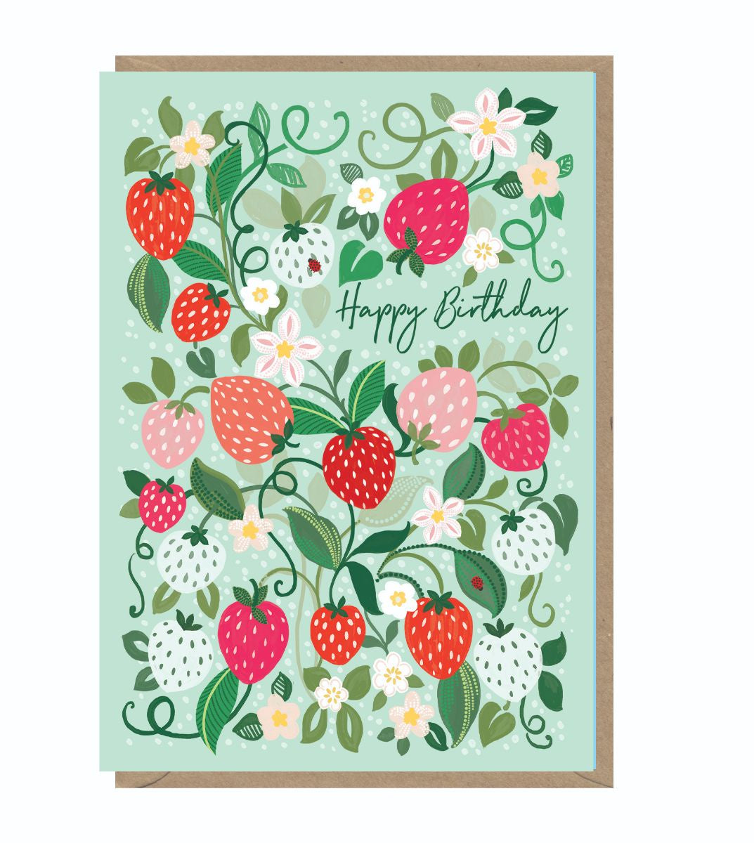 Earlybird Birthday Card - Strawberries Honey