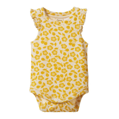Nature Baby Fleur Bodysuit Terry - Kitchen Garden Freesia