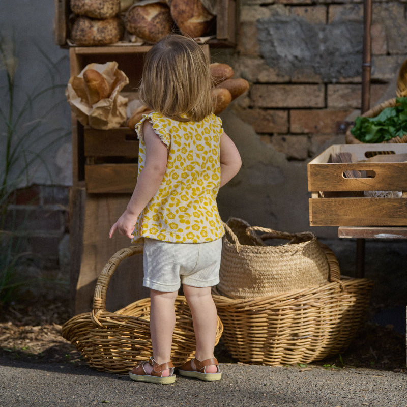 Nature Baby Fleur Tee Terry - Kitchen Garden Freesia