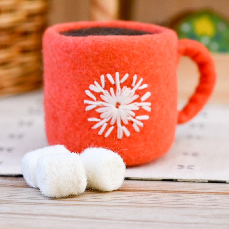 Felt Santa's Snacks/ Red Hot Chocolate Cup