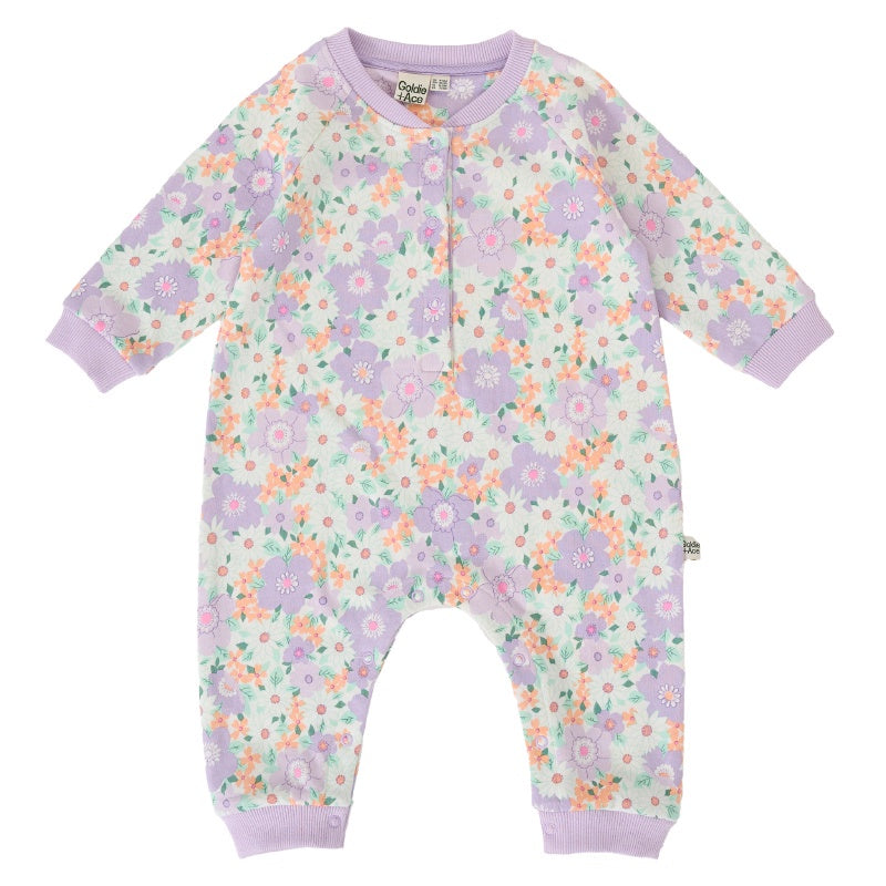 Goldie & Ace Relaxed Terry Romper - Flora