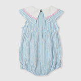 Goldie + Ace Ava Collared Romper - Sailor Stripe