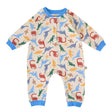 Goldie & Ace Relaxed Terry Romper - Dino-Mite