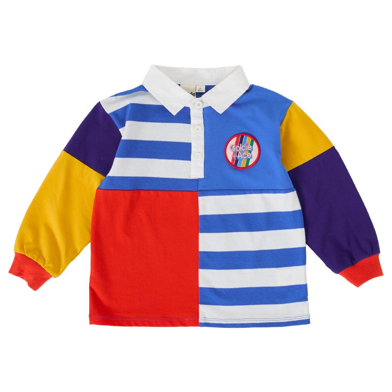 Goldie & Ace Myles Colour Block Rugby Polo