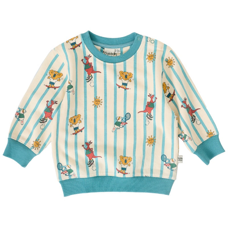 Goldie & Ace Relaxed Terry Sweater - Goldie Squad