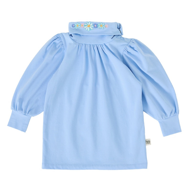Goldie & Ace Embroidered Puff Sleeve Skivvy - Sophia