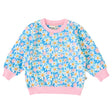 Goldie & Ace Relaxed Terry Sweater - Seaside Daisy