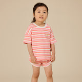 Goldie + Ace T-shirt - Watermelon Stripe