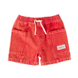 Goldie + Ace Noah Denim Pocket Shorts - Apple Red