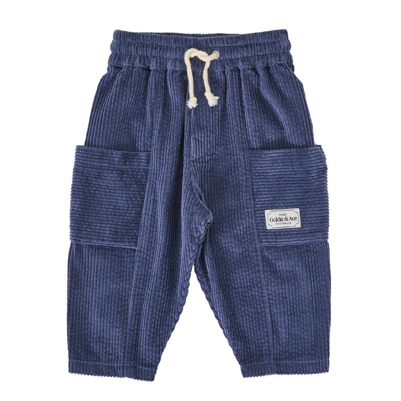 Goldie & Ace Kit Corduroy Pocket Pant - Navy