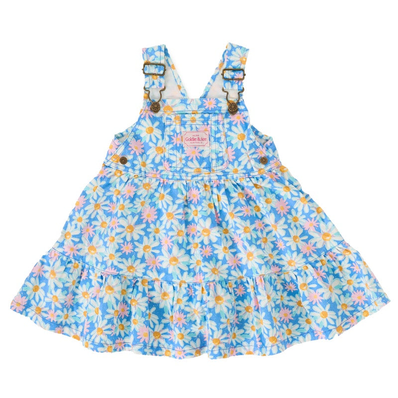Goldie & Ace Tully Tiered Pinafore Dress - Seaside Daisy