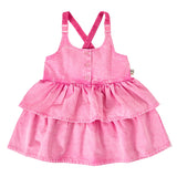 Goldie + Ace Denim Frill Pinafore Dress - Saskia
