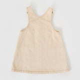 Goldie & Ace Penelope Pinafore Pocket Dress - Oat