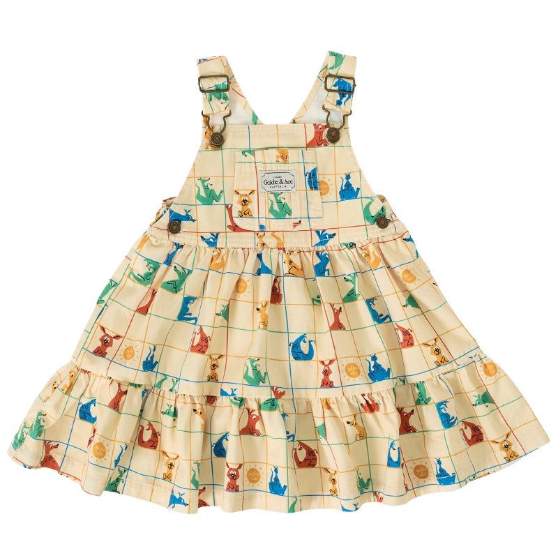 Goldie + Ace Tully Tiered Pinafore Dress - Hopscotch