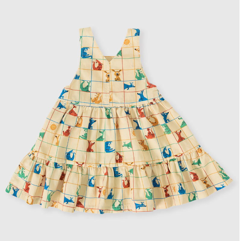 Goldie + Ace Tully Tiered Pinafore Dress - Hopscotch
