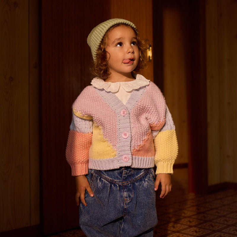 Goldie & Ace Colour Block Knit Cardigan
