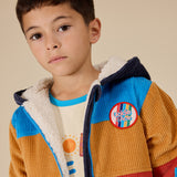 Goldie + Ace Retro Corduroy Colourblock Jacket