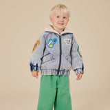Goldie + Ace Denim Sherpa Jacket - Ari