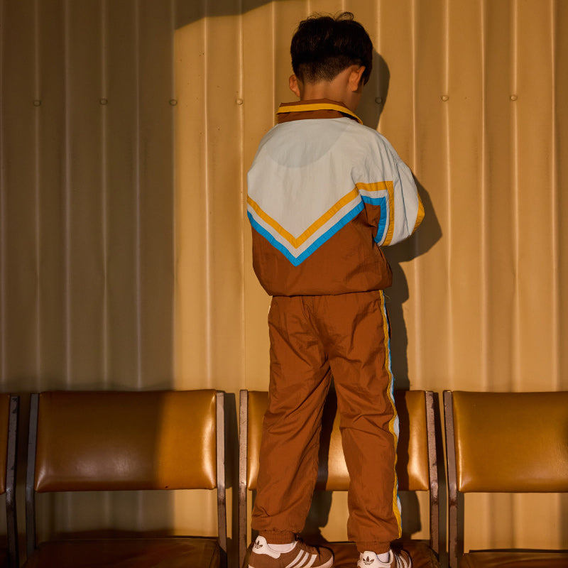 Goldie & Ace Retro Lightweight Sporty Pants - Brown