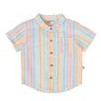 Goldie & Ace Holiday Linen Shirt - Pastel Stripe