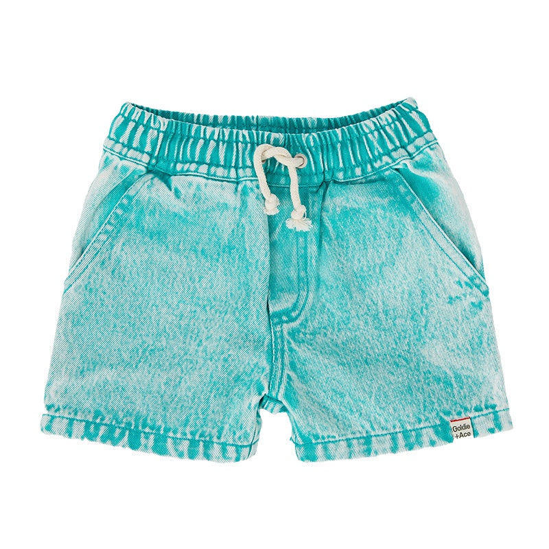 Goldie & Ace Noah Shorts - Denim Turquoise