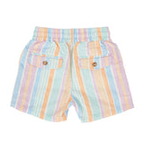 Goldie & Ace Noah Linen Shorts - Pastel Stripe