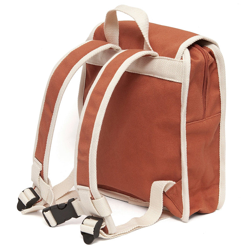 Petit Monkey Recycled Cotton Backpack - Clay