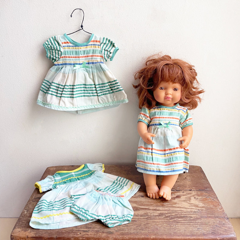 Dolls Dress - Multicolour Stripe