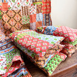 Dolls Bed Sheet / Pillow Set - Patchwork Print