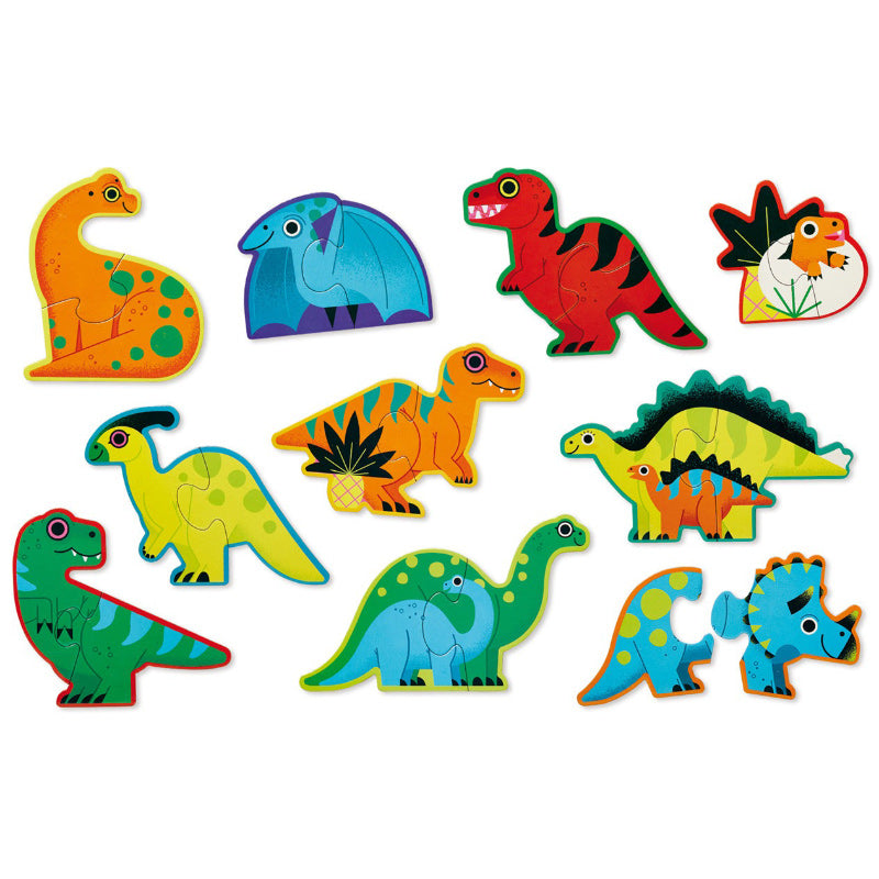 Let's Begin 2PC Puzzle - Dinosaurs