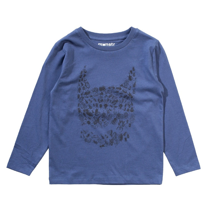 Munster Bugface LS Tee - Denim