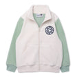 Minti Happy Teddy Zip Up - Cream/Muted Green