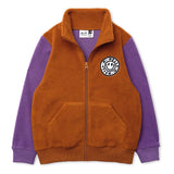 Minti Happy Teddy Zip Up - Rust/Purple