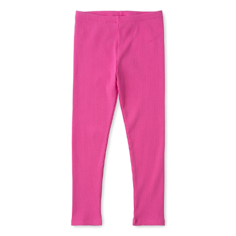 Minti Deluxe Rib Tights - Bright Pink