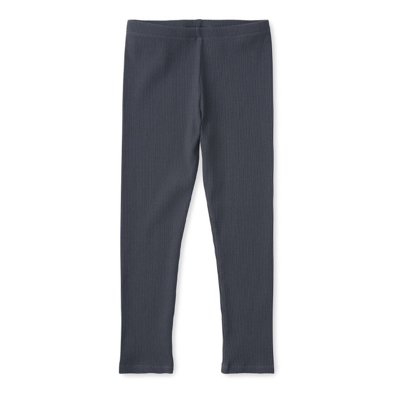 Minti Deluxe Rib Tights - Dark Grey
