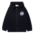 Minti Happy Furry Zip Up - Black