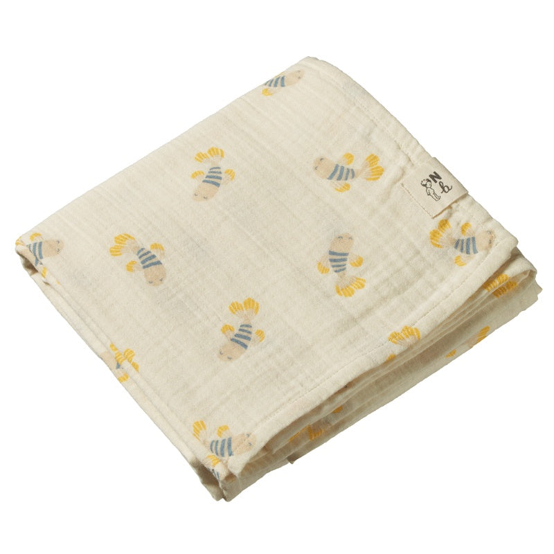 Nature Baby Muslin Wrap - Fish Fable