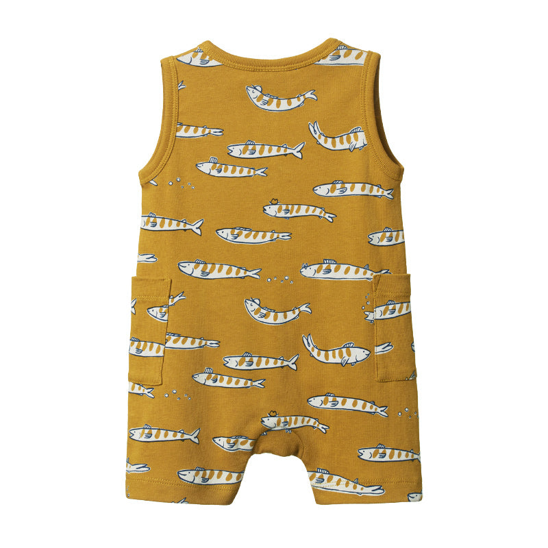Nature Baby Camper Suit - South Seas PalmNature Baby Camper Suit - South Seas Palm