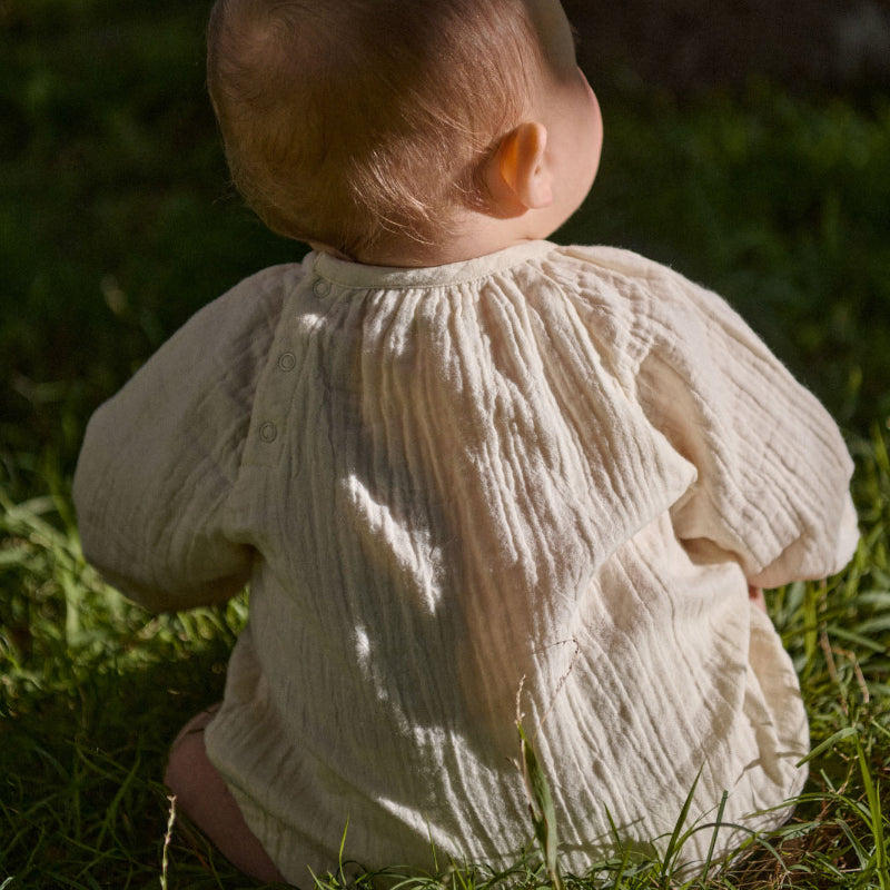 Nature Baby Meadow Bodysuit Muslin - Natural