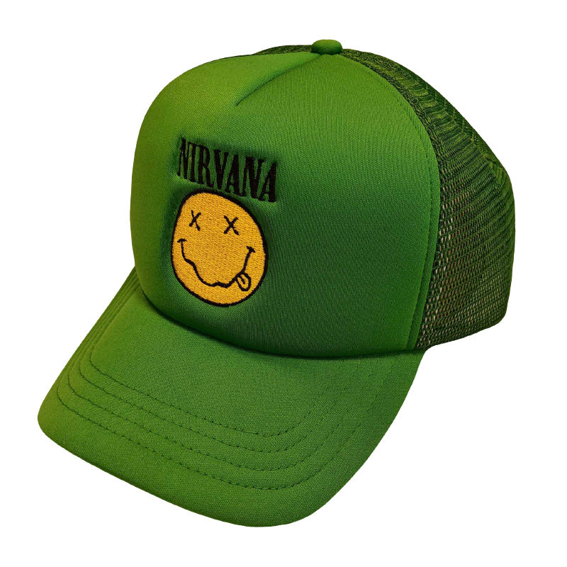 Nirvana Cap - Smiley Green