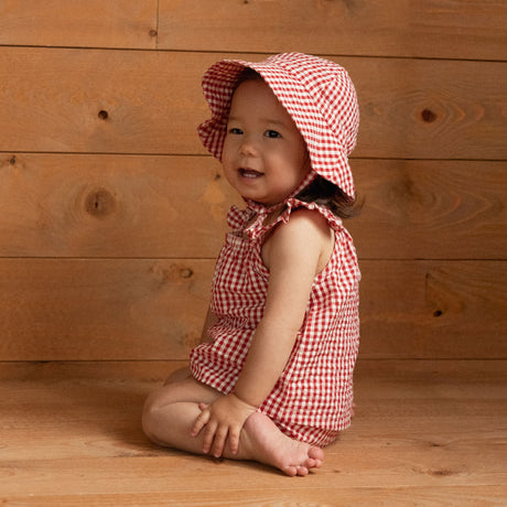 Nature Baby Petal Set Seersucker - Red Gingham