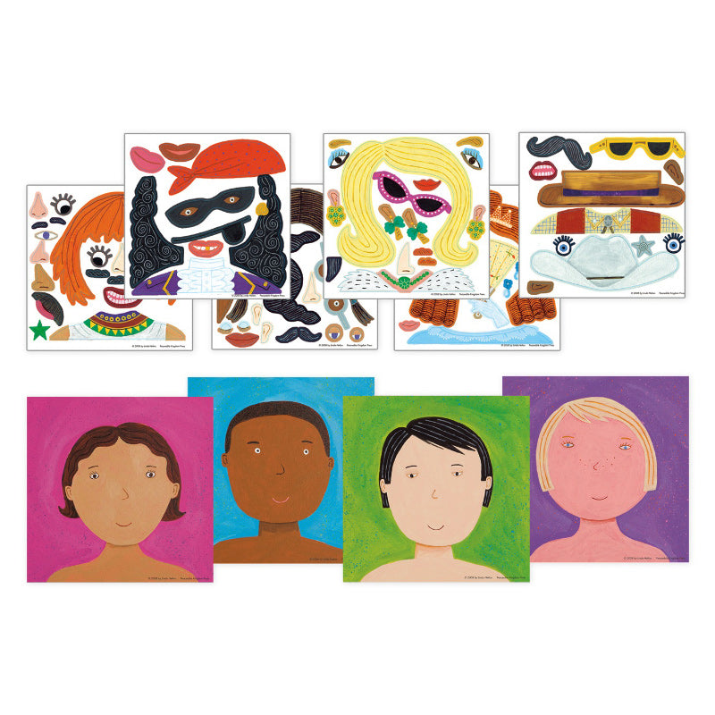 Funny Faces Sticker Tote