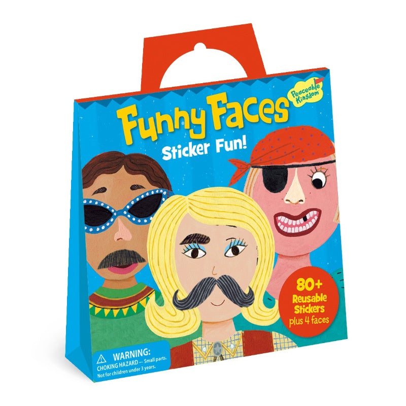 Funny Faces Sticker Tote