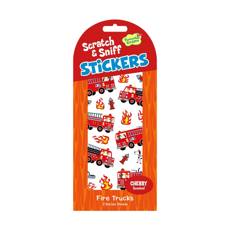 Cherry Fire Truck Stickers