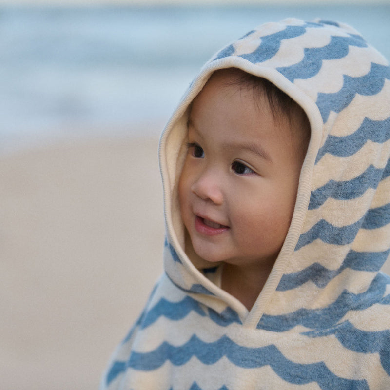 Nature Baby Poncho Towel - Waves